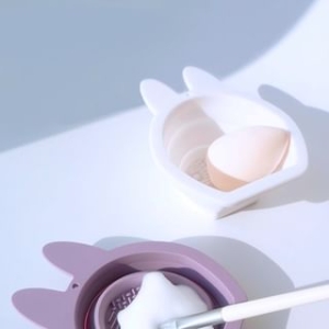 Kochanie - Rabbit Ear Silicone Makeup Brush Cleaning Bowl