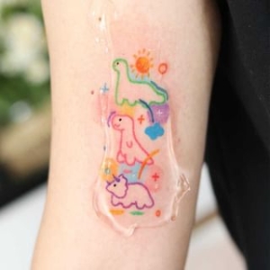 METZ - Dinosaur Waterproof Temporary Tattoo