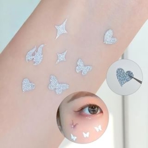 denivyse - Star / Rhinestone Face Makeup Sticker