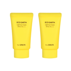 the SAEM Eco Earth Light Sun Cream SPF50+ PA++++ 50g (+50g Gift)