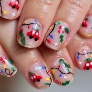 gracienorm - Christmas String Light Press On Nail