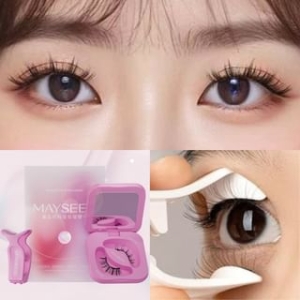 Natural Wispy Magnetic False Eyelashes + Applicator