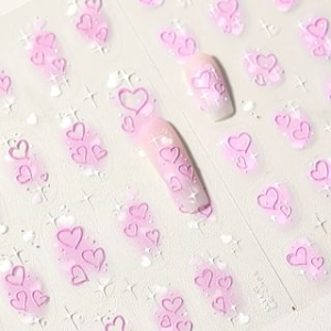 tomoni - Heart Star Nail Art Stickers