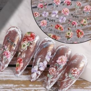 Floral Nail Art Stickers