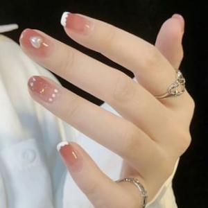 youstarry - Heart Faux Pearl Press On Nail