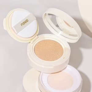 NOVO - Soft Mist Double Layer Air Cushion & Loose Powder - 2 Types - 13g