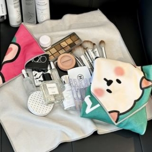 Print Self Adhesive Wrap Makeup Organizer Bag