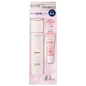 Shiseido - Elixir Brightening Moisture Lotion & Day Care Revolution Tone Up SPF 50+ PA++++ Set - 170ml