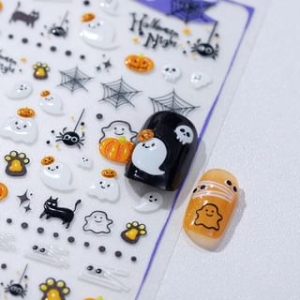 MAGICO - Halloween Ghost & Pumpkin Nail Art Stickers