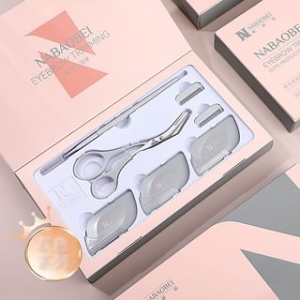 Beauty Artisan - Stainless Steel Eyebrow Scissors with Comb / Eyebrow Razor / Set