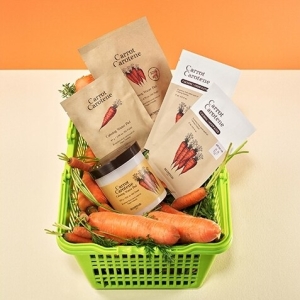 SKINFOOD Carrot Carotene Calming Water Pad 60P (+10P+30P+Carrot Sheet Mask 2ea)