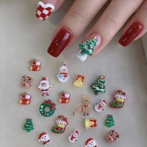 Padoma - Set:  Christmas Resin Nail Art Decoration