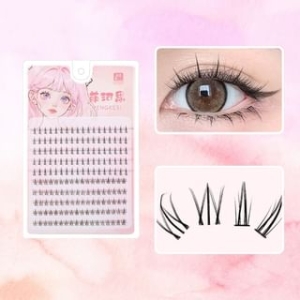 Nafinya - Set:  False Eyelashes Clusters + Bottom False Eyelashes Clusters