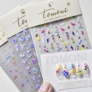 tomoni - Cartoon Nail Art Stickers