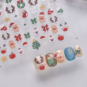 swarliss - Christmas Cartoon Nail Art Stickers