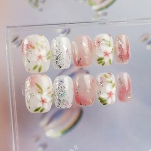 Octrouge - Floral Press On Nail