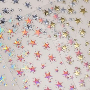 tomoni - Star Metallic Nail Art Stickers