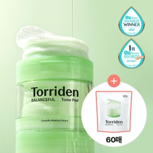 Torriden Balanceful Cica Toner Pad 60P Double Pack (60P+60P Refill)