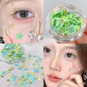 denivyse - Shell Floral Face Makeup Jewel Sticker