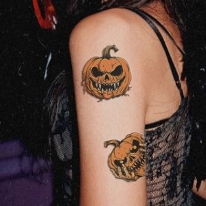 Epoch - Halloween Pumpkin Waterproof Temporary Tattoo