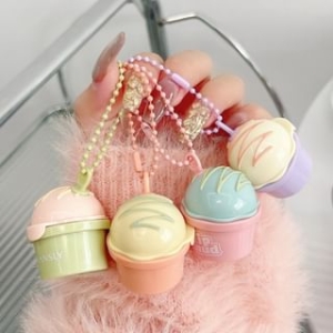 MANSLY - Ice Cream Keychain Matte Velvet Lip Mud - 4 Colors - 5g