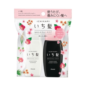 Kracie - Ichikami Smoothing Shampoo & Conditioner Mini Set - 1set(2items)