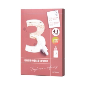 numbuzin No.3 Tingle-Pore Softening Sheet Mask 4+1 Sheet Special Offer