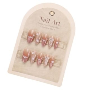 Cutip Nails - Floral Cat Eye Plain Press On Nail / Tool Kit / Set