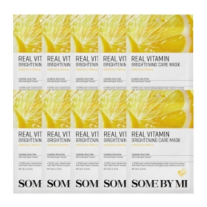 SOME BY MI - Real Vitamin Brightening Care Mask - 10pcs