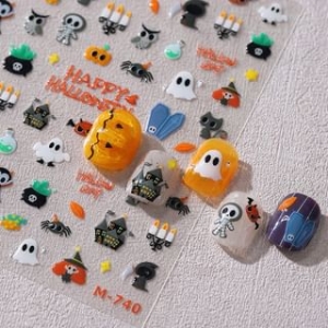 dainlili - Halloween Ghost Nail Art Stickers