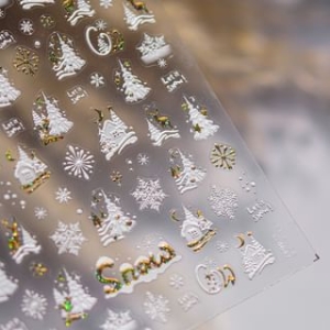 dainlili - Christmas Snow Nail Art Stickers