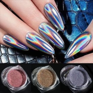 Holographic Powder Nail Art Decoration