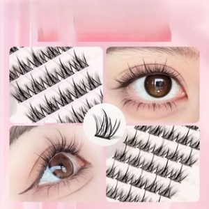 masscaku - Natural Wispy Glue-Free Cluster False Eyelashes