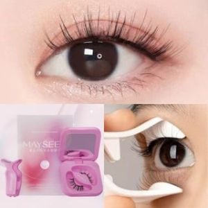 Natural Wispy Magnetic False Eyelashes + Applicator