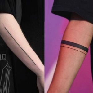 Worthbuy - Stripe Waterproof Temporary Tattoo / Set