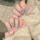 2219 - Light Blue & White - L
