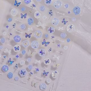 swarliss - Butterfly Seal Nail Art Stickers