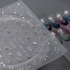 TENSOR DESIGN - Star Rhinestone Nail Art Stickers