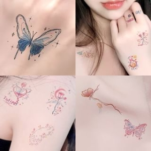 SIMBLER - Set of 2: Cartoon Waterproof Temporary Tattoo