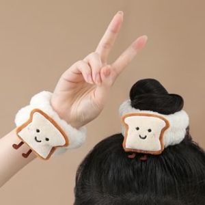 Porcini - Cartoon Face Wash Wrist Band / Scrunchie / Set