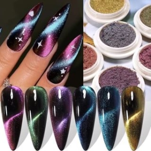 noprina - Cat Eye Powder Nail Art Decoration