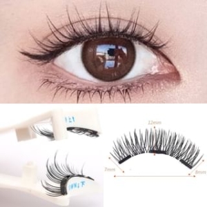 Volume Crisscross Magnetic False Eyelashes + Applicator