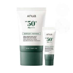 Anua Heartleaf Silky Moisture Sun Cream 50mL + 10mL Special Set