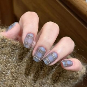 Klandail - Plaid Press On Nail