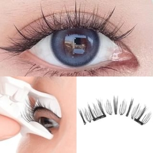 Miumi - Set: Natural Magnetic False Eyelashes + Case + Applicator