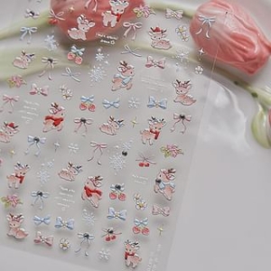 swarliss - Christmas Deer Nail Art Stickers