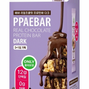 PPAEBAR Real Chocolate Protein Bar Dark 3+1 Set