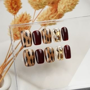 Octrouge - Leopard Print Press On Nail