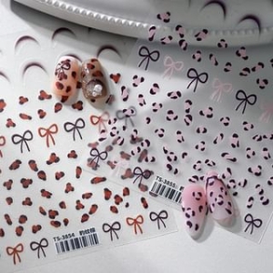 MAGICO - Bow Leopard Print Nail Art Stickers