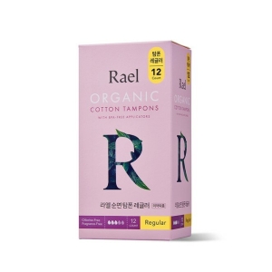 Rael Organic Cotton Tampons 12P (Regular/Super)